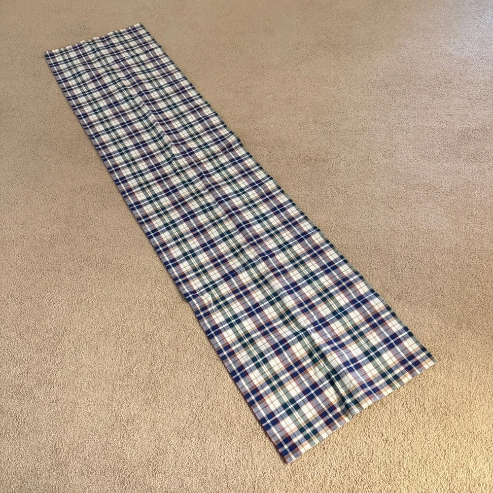 Longaberger‎ Market Day Plaid Woven Traditions Valance Farmhouse Country Vintage